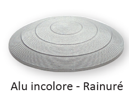 Alu incolore - Rainuré - Ref 4391